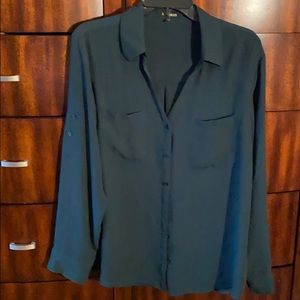 Hunter green Portofino button down